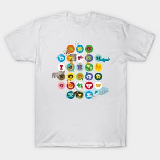 Alphabet - Animals from A to Z for children T-Shirt